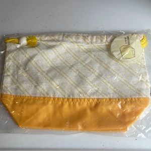 Lube Sheep lunch bag tote cosmetic bag make up yellow bananas chopsticks case